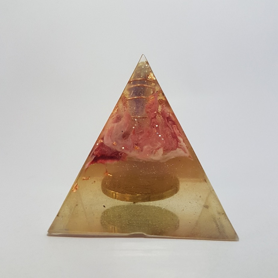 Antique Memories Copper OrgoneIt Orgonite Pyramid 4cm 1