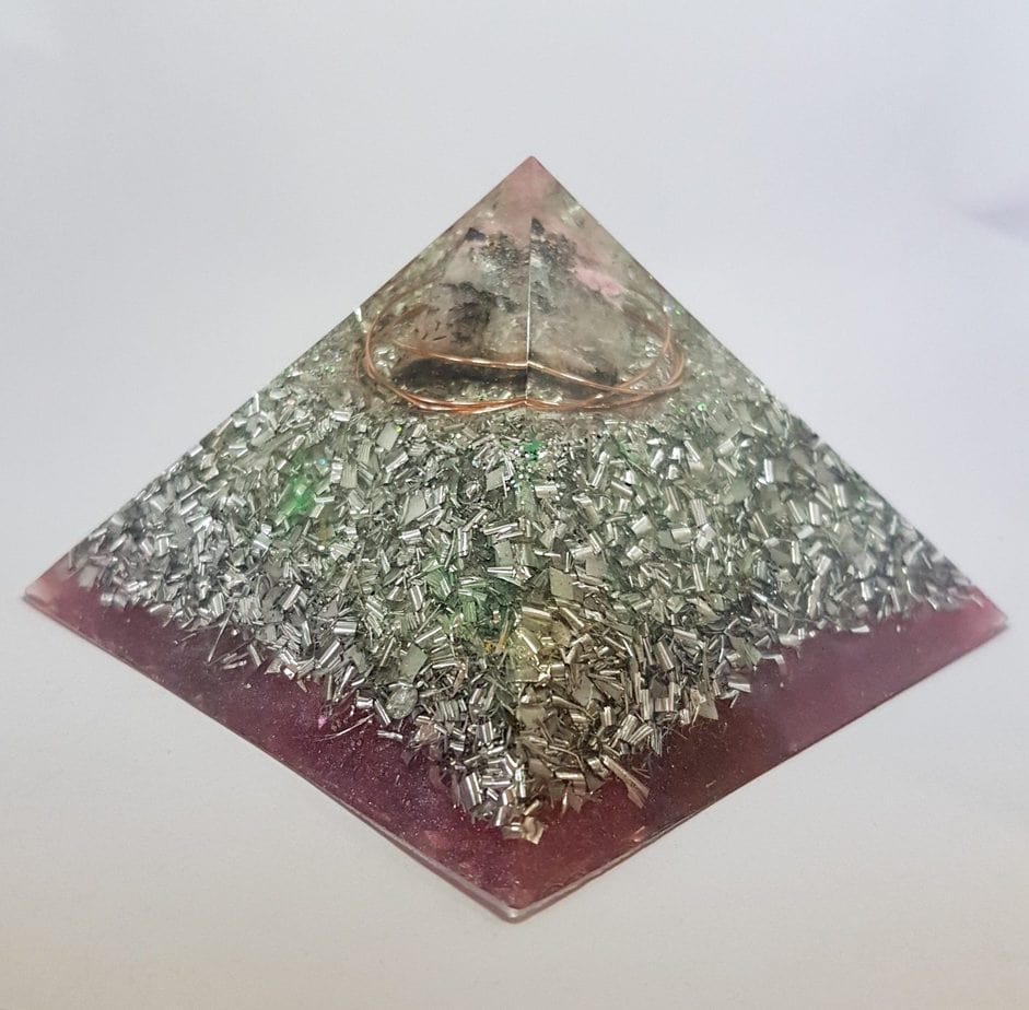 Macrocosm Holy Hand Grenade Orgonite Orgone Pyramid 9.5cm