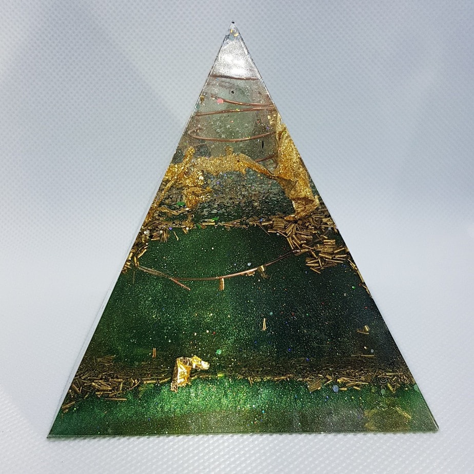 Take the Plunge Orgonite Pyramid 9cm 1