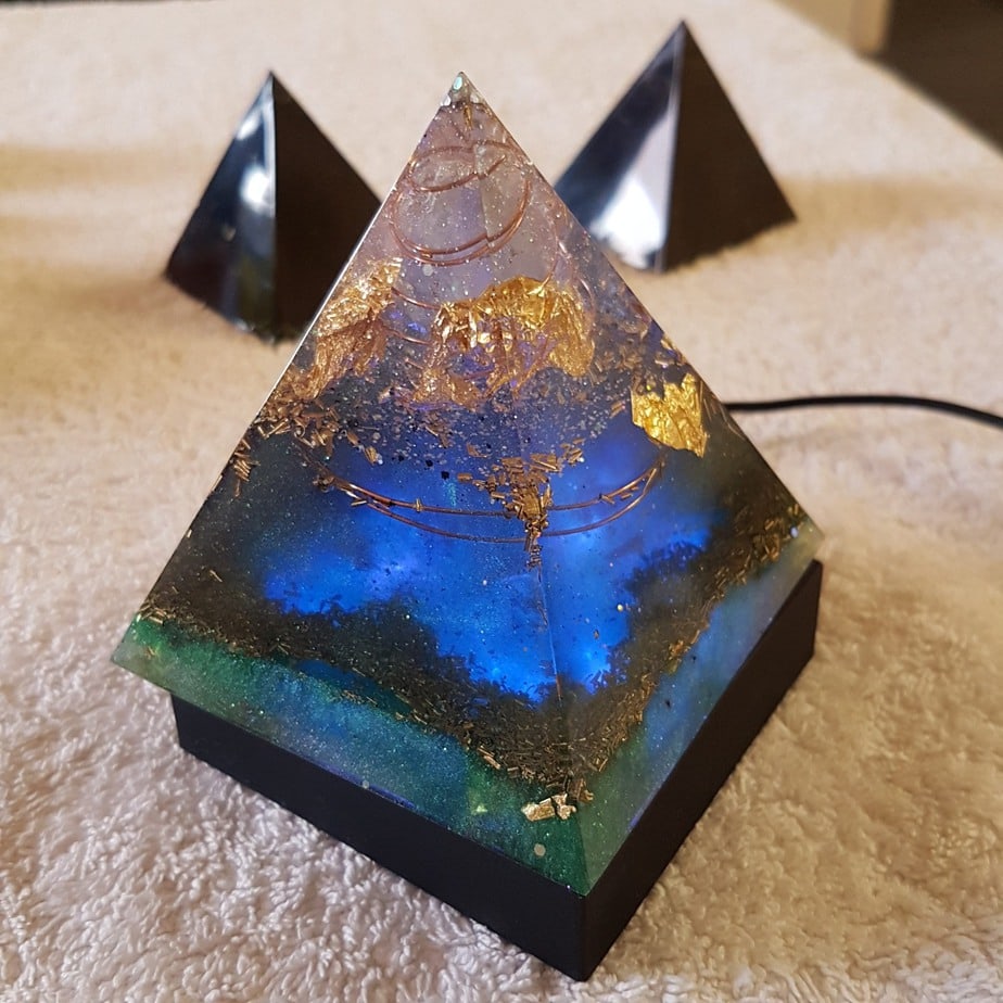 Take the Plunge Orgonite Pyramid 9cm 4