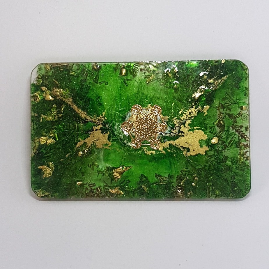 Green Orbit OrgoneIt Orgonite Card