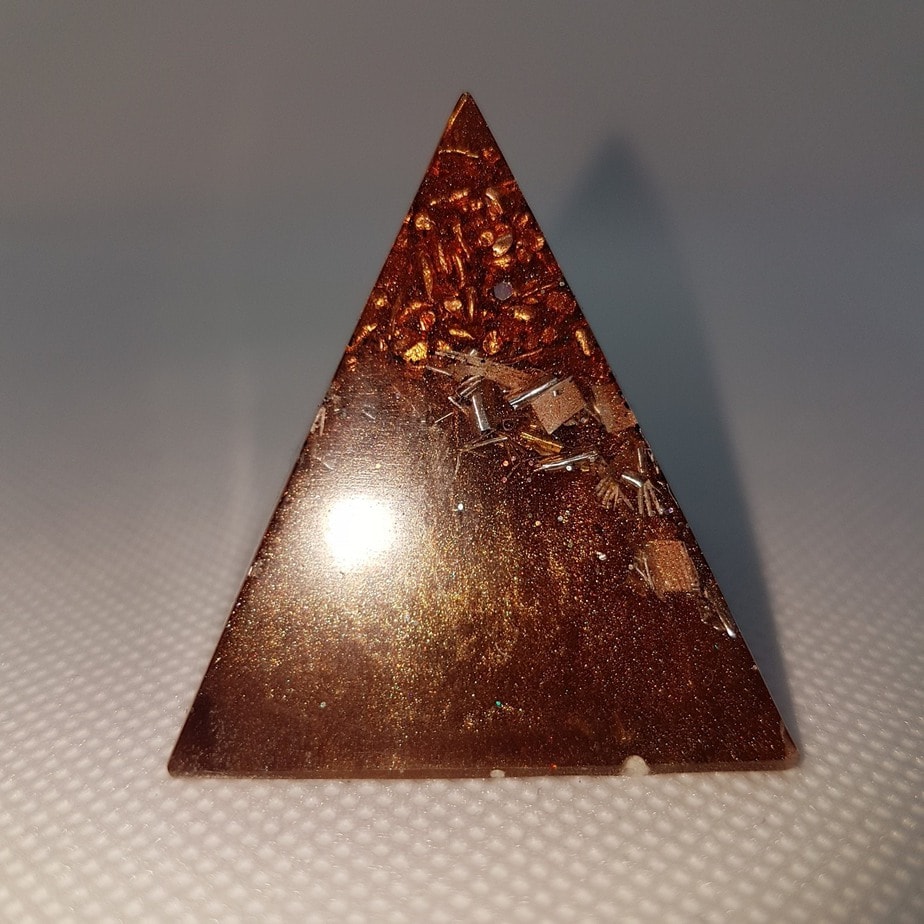 Copper Mentality Orgone Orgonite Pyramid 4cm 2