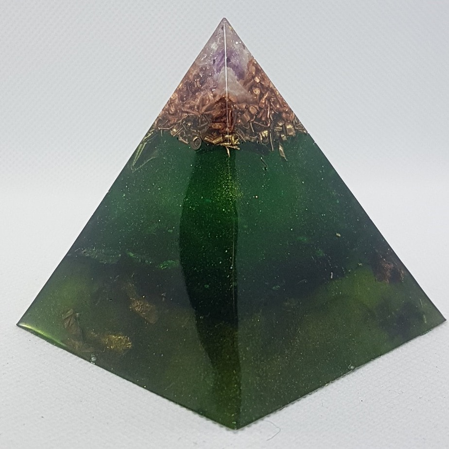 Tree of Life Orgone Orgonite Pyramid 6cm