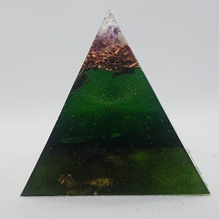 Tree of Life Orgone Orgonite Pyramid 6cm 1