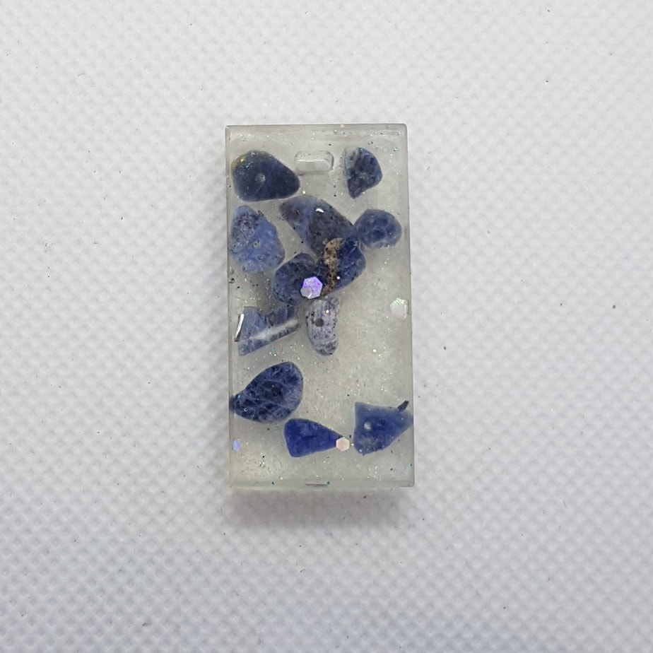 Third Generation OrgoneIt Orgonite Pendants Lapiz Lazuli and Aluminium When you connect with the high frequencies of the Lapis Lazuli crystal meaning, get ready to open the doors to the wonder of the universe.