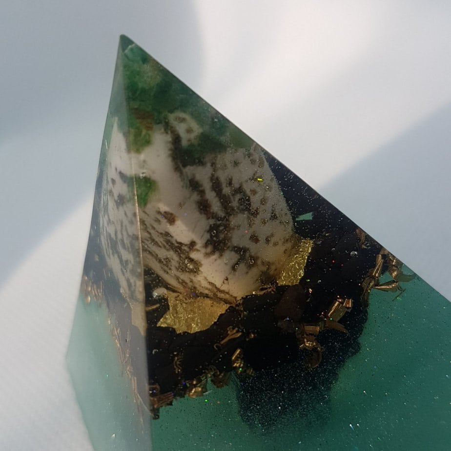 Following in the Footsteps Orgone Orgonite Pyramid 6cm 2