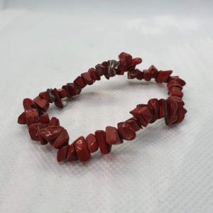 Red Jasper Chip Bracelet