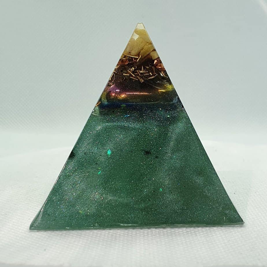 Surf and Turf Orgone Orgonite Pyramid 6cm 2