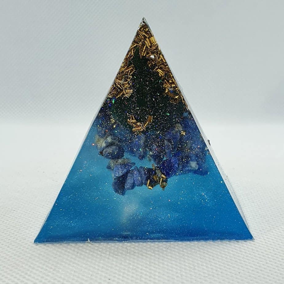 Deep Sea Change Orgone Orgonite Pyramid 6cm 1