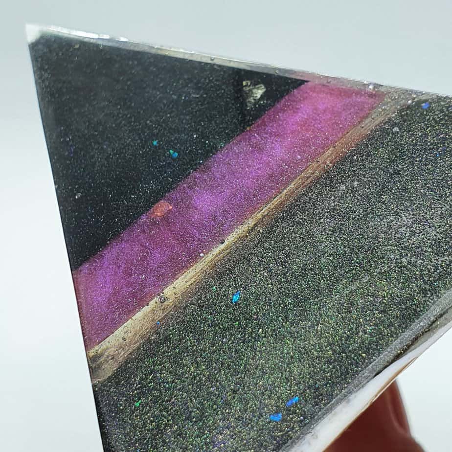 Violet Lightning Orgone Orgonite Pyramid 6cm 5