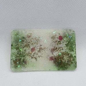 Orgone Card for EMF and RF protection - Pink Tourmaline, Celstite, and Brass for protection on the go for you!