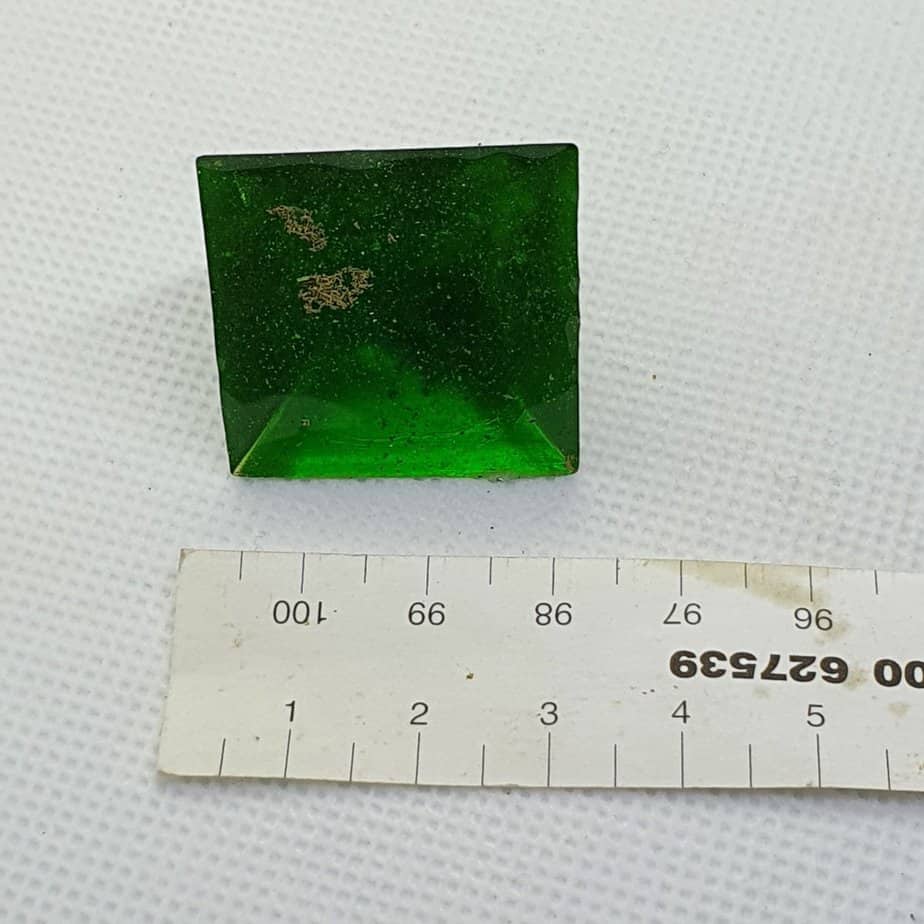 Deeper Green Copper Amethyst Orgoneit Pyramid 3cm 3