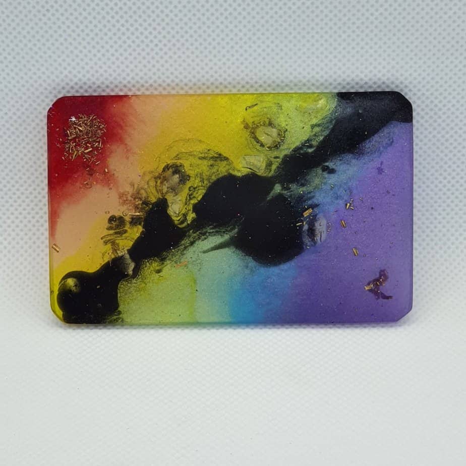 White Light Rainbow Orgonite Card 1
