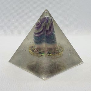 Challenge Broken Orgone Orgonite Pyramid 6cm -
