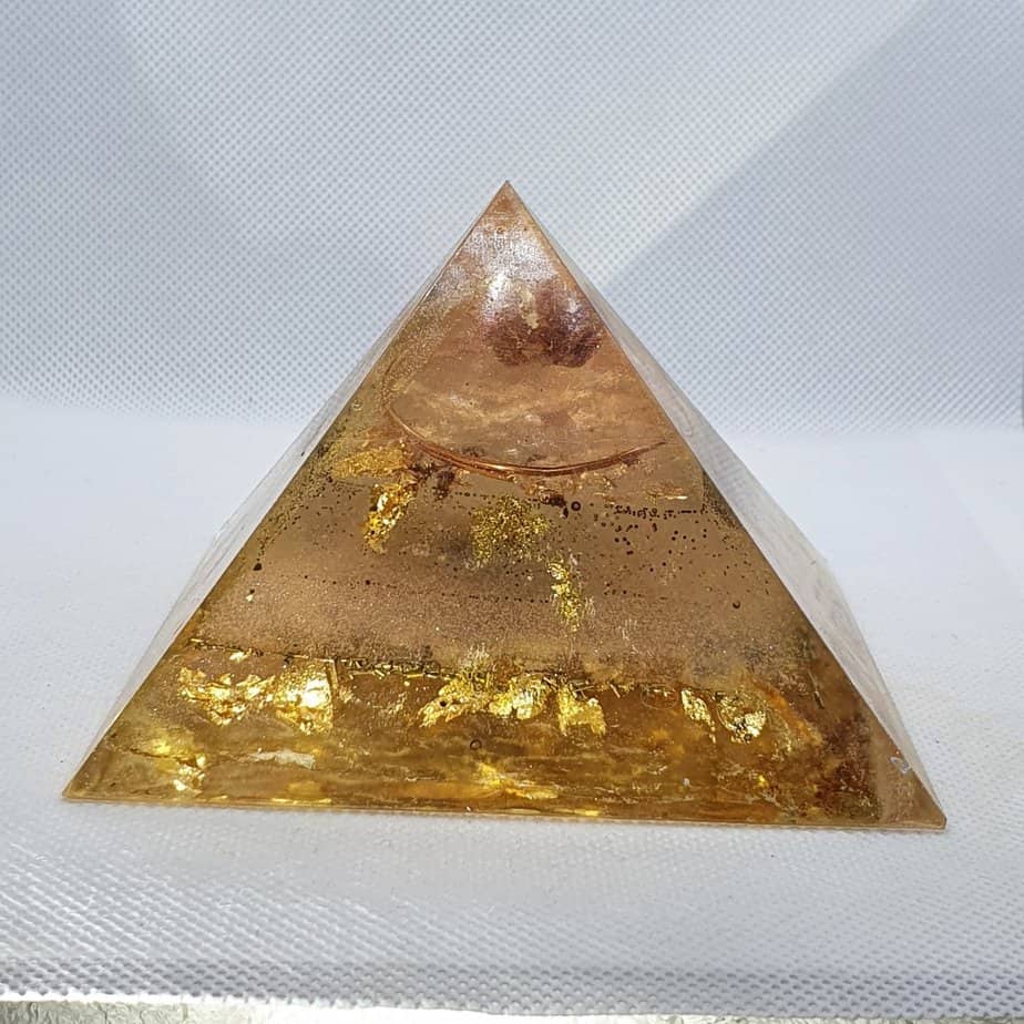 Foresight Aragonite Cluster Orgonite Orgone Pyramid 9.5cm 2