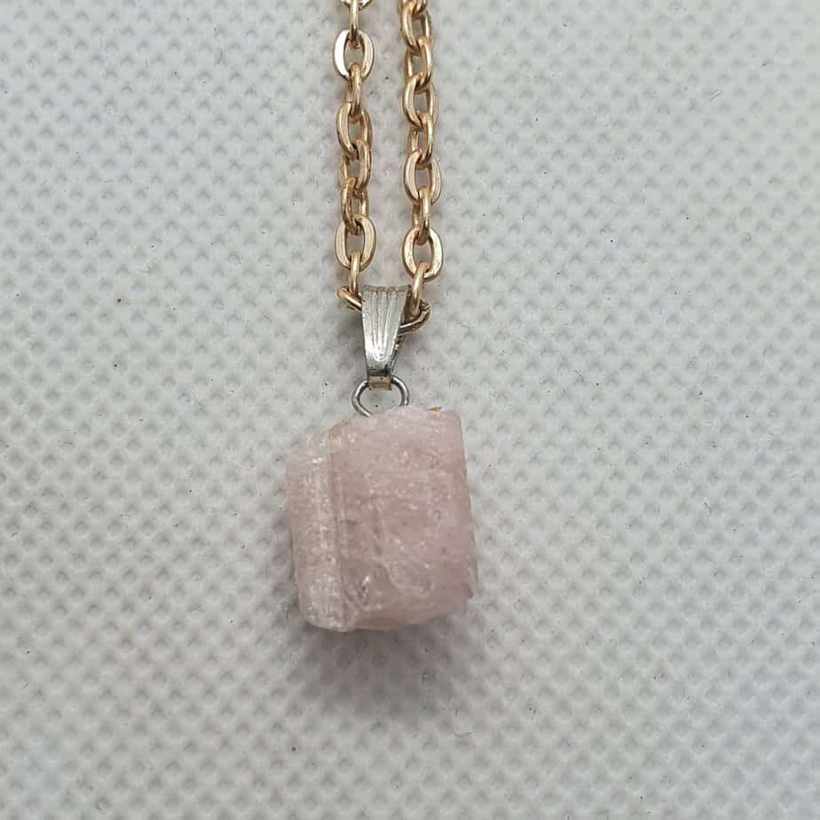 Pink & Green Tourmaline Necklaces (Raw Crystal) 1