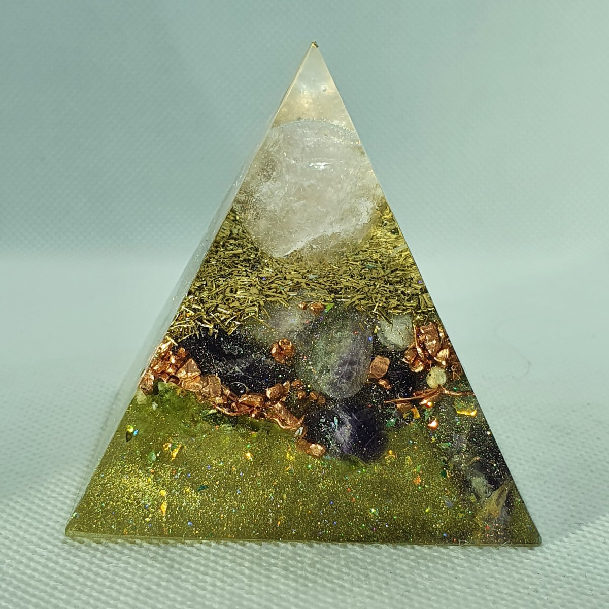 Alternate Reality Tourmaline OrgoneIt Orgonite Pyramid 6cm 2