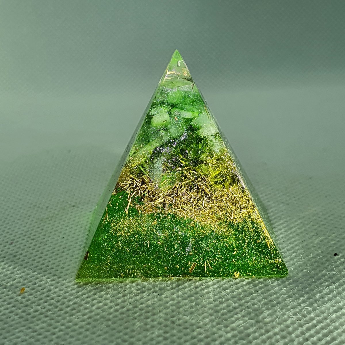 Bewitching Amazonite Orgonite Pyramid 4cm 2