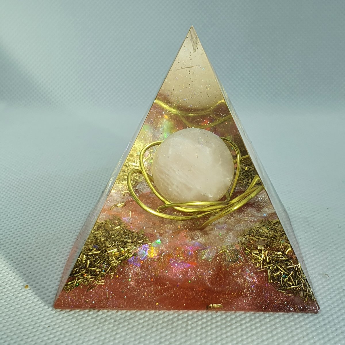 Crystal Belief Orgone Orgonite Pyramid 6cm 2