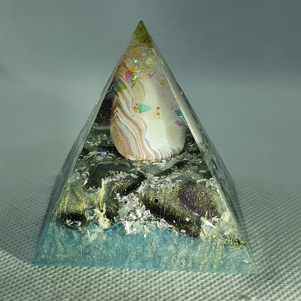 Deep and Meaningful Orgone Orgonite Pyramid 6cm 2