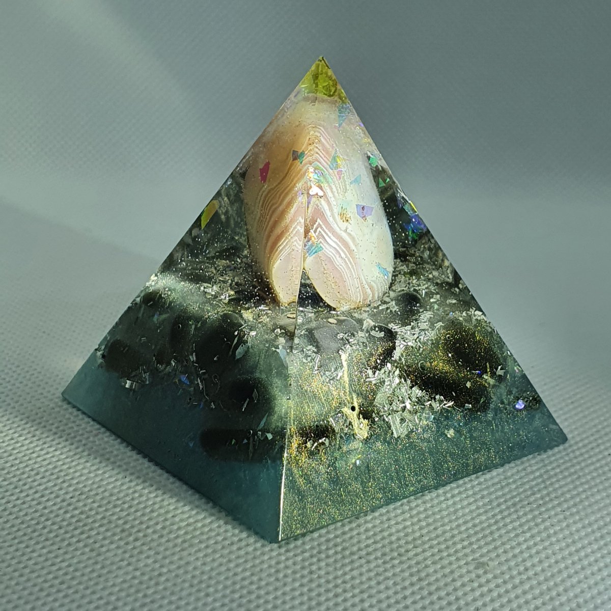 Deep and Meaningful Orgone Orgonite Pyramid 6cm 1