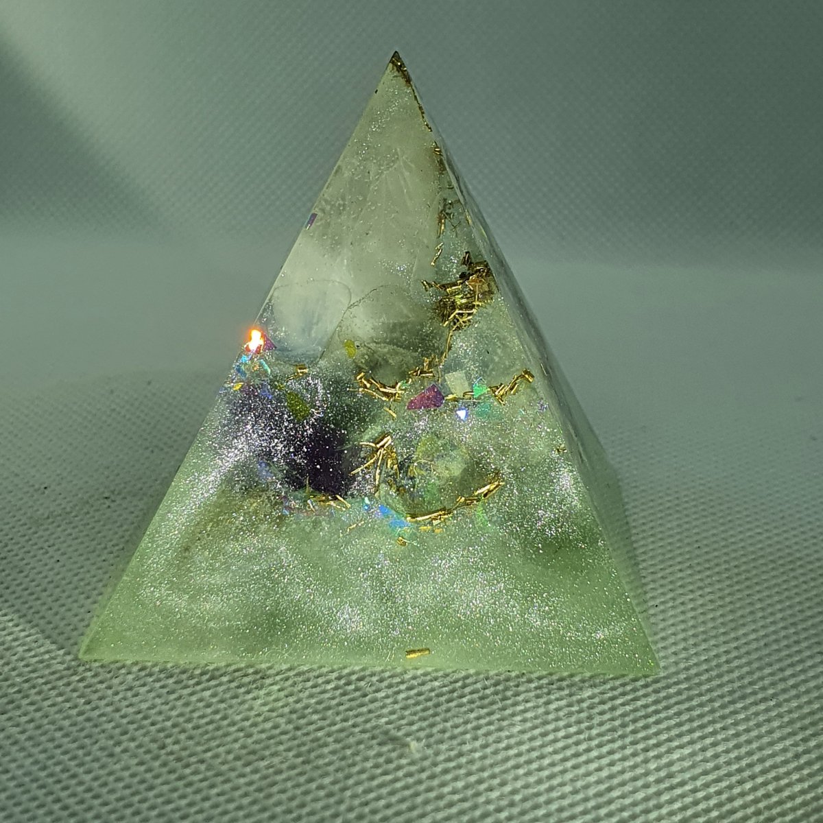 Crystal Moon Quartz Orgone Pyramid 2